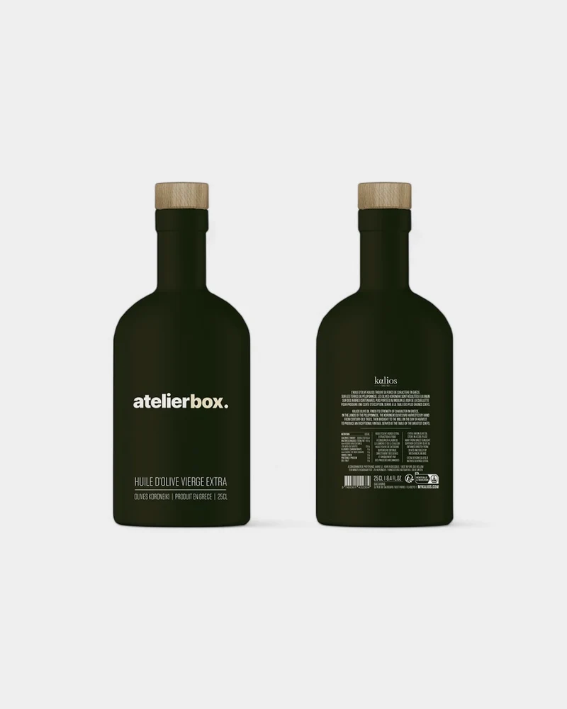 Botella de aceite de oliva virgen extra para personalizar