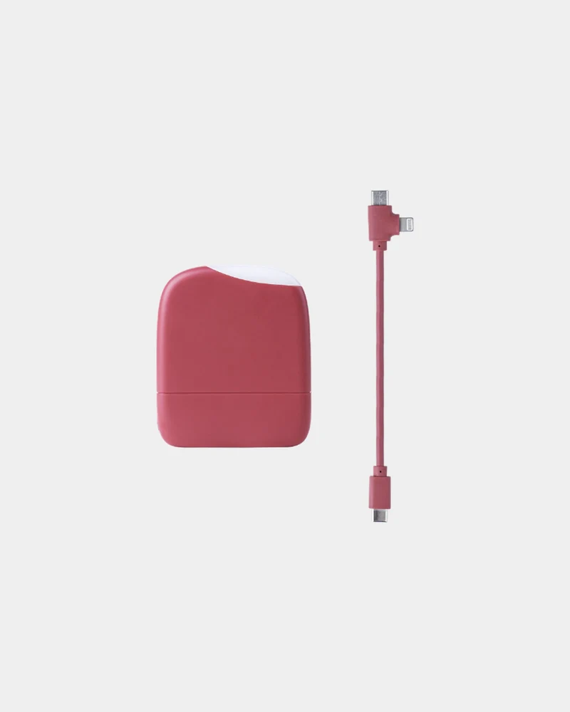 Power bank reciclado 5000 mAh con luz LED para personalizar
