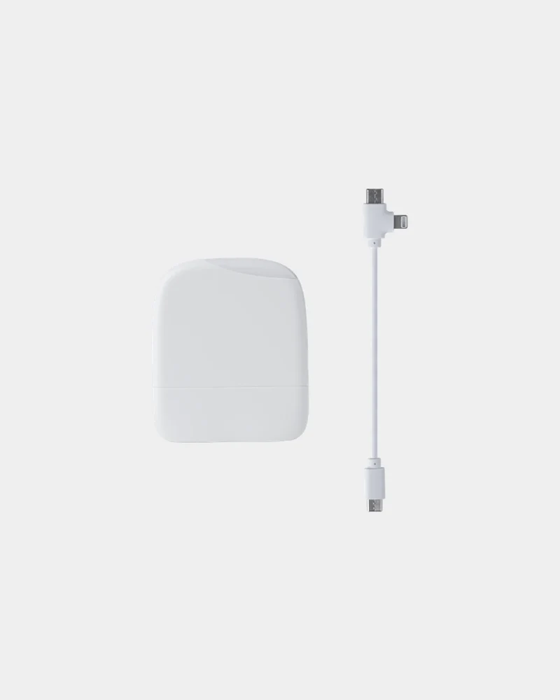 Power bank reciclado 5000 mAh con luz LED para personalizar