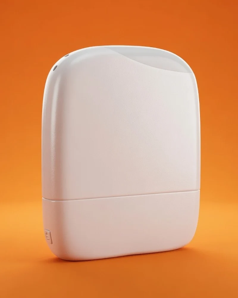 Power bank reciclado 5000 mAh con luz LED para personalizar