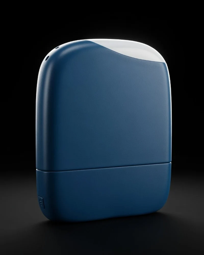 Power bank reciclado 5000 mAh con luz LED para personalizar