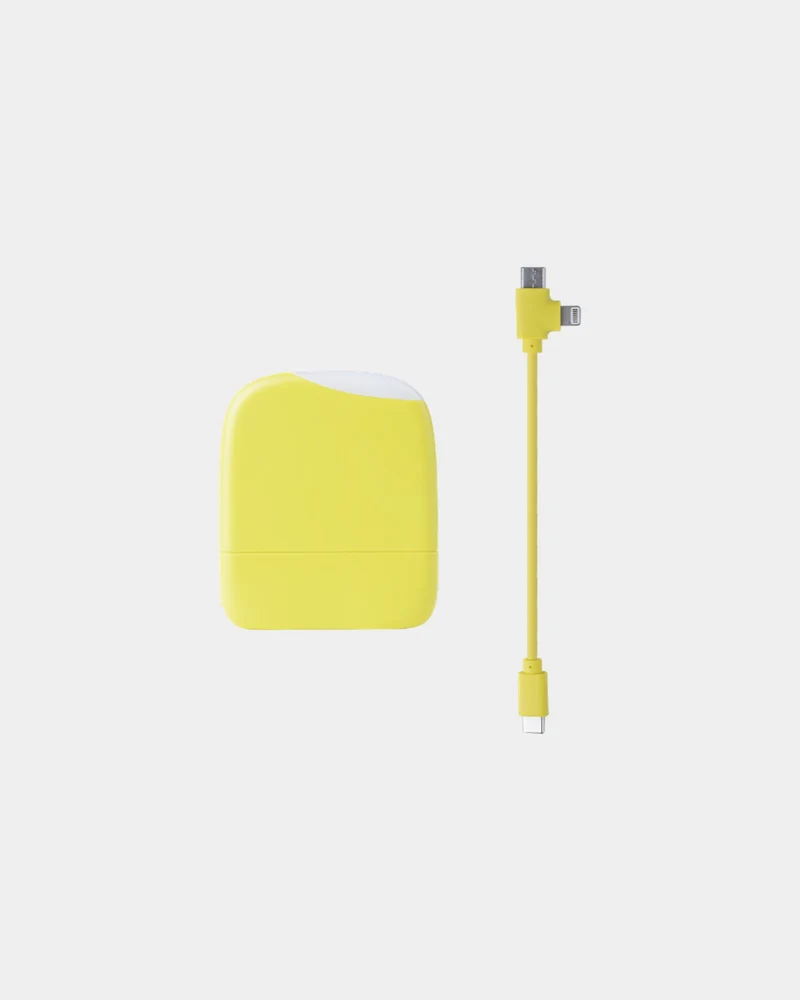 Power bank reciclado 5000 mAh con luz LED para personalizar