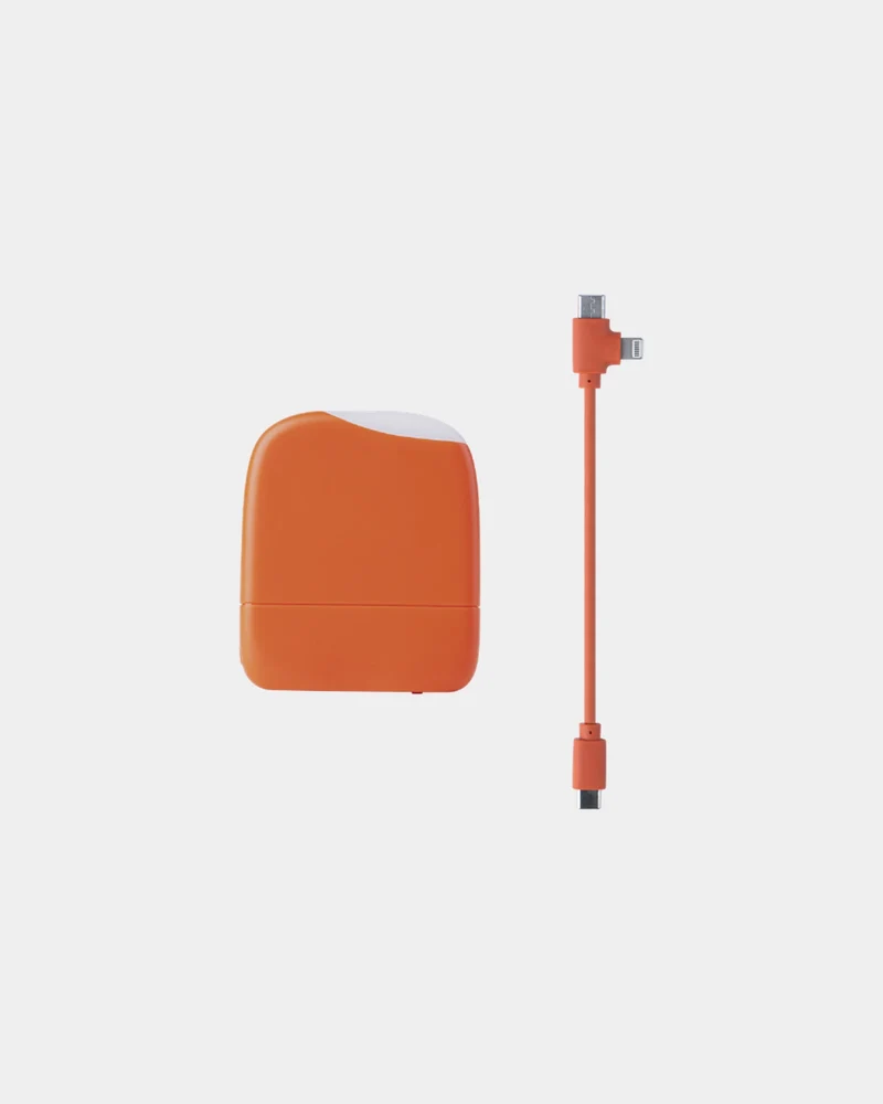 Power bank reciclado 5000 mAh con luz LED para personalizar