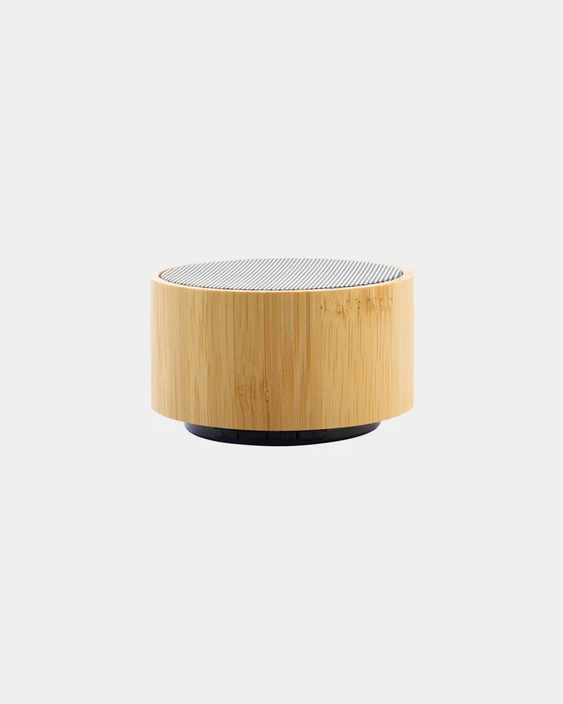 Altavoz de bambú y ABS reciclado para personalizar