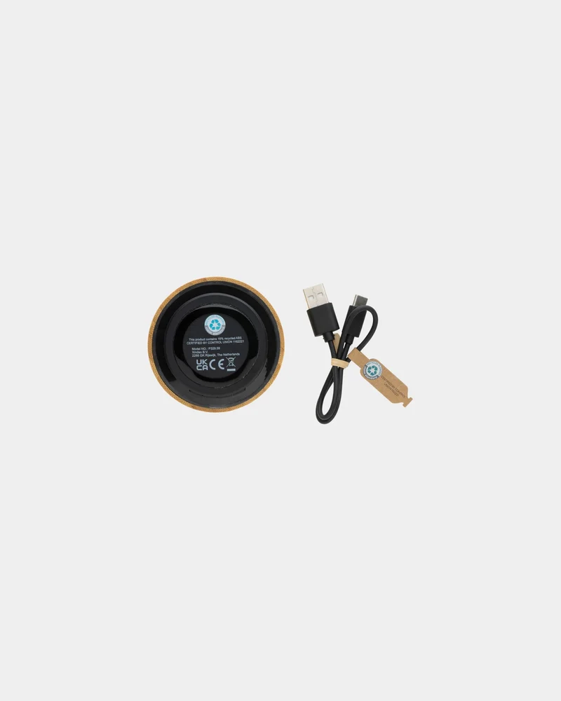 Altavoz de bambú y ABS reciclado para personalizar