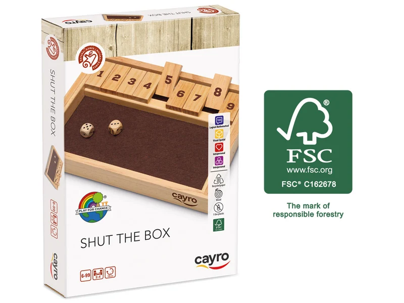 Shut the box - Juego de dados- Cayro