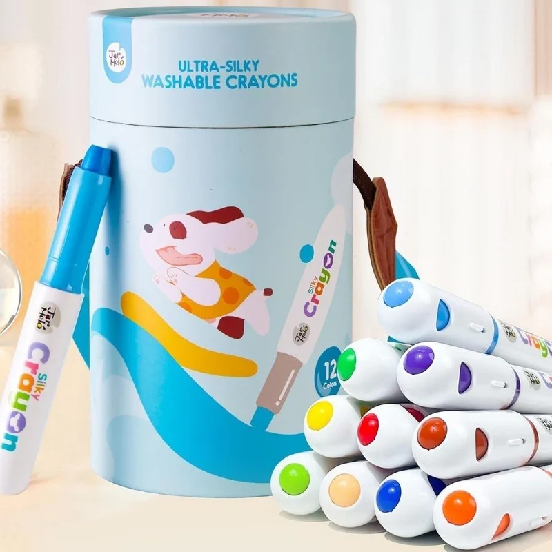 Set Crayón Ultra Suave Lavable 12ud - Jarmelo