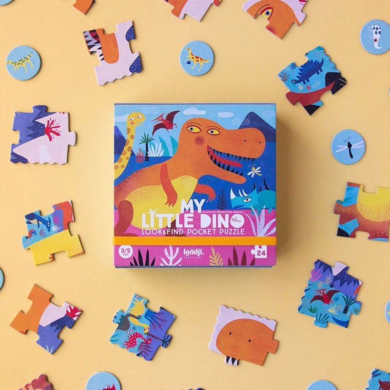 Puzzle de bolsillo: Mi pequeño Dinosaurio - Londji