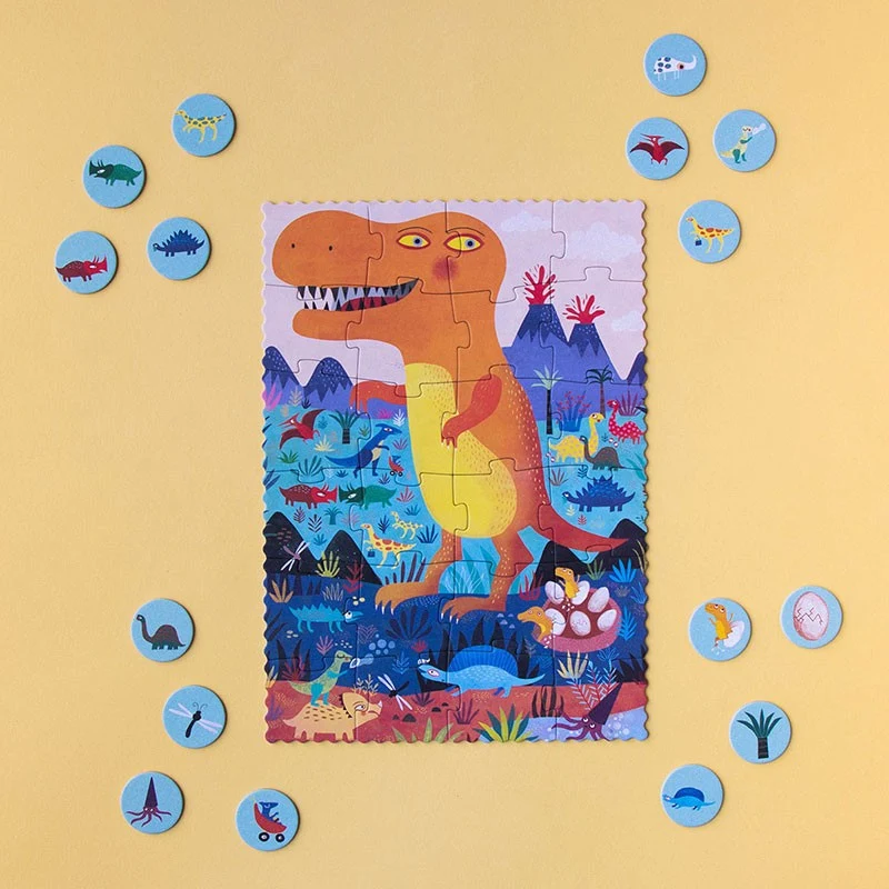 Puzzle de bolsillo: Mi pequeño Dinosaurio - Londji