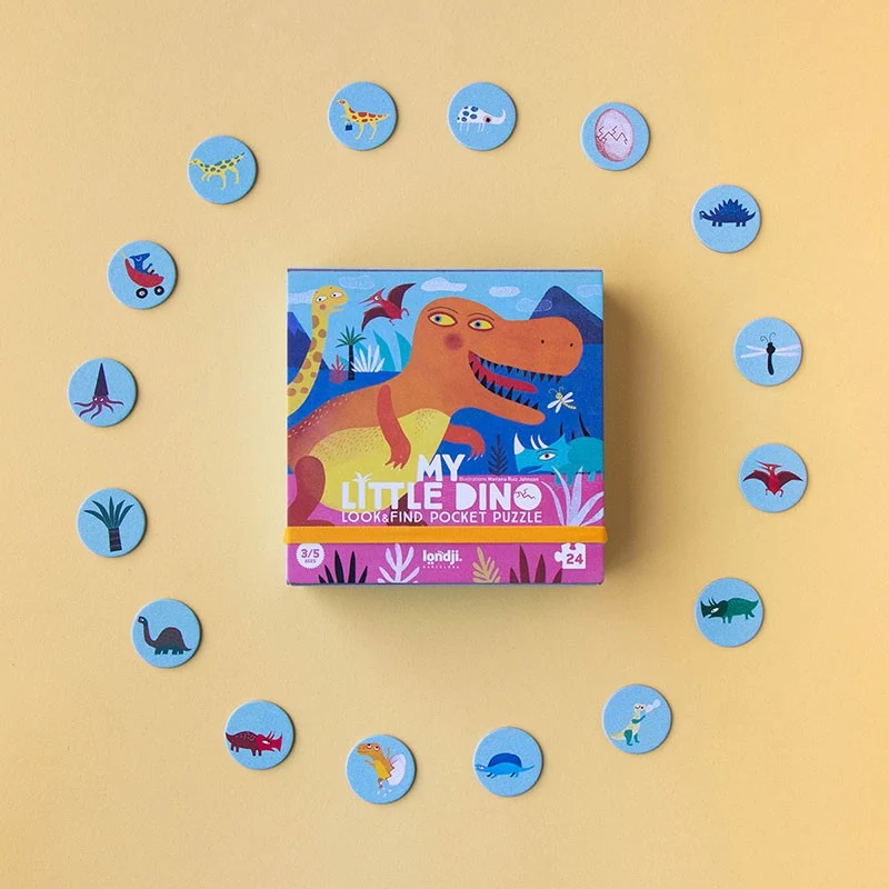 Puzzle de bolsillo: Mi pequeño Dinosaurio - Londji