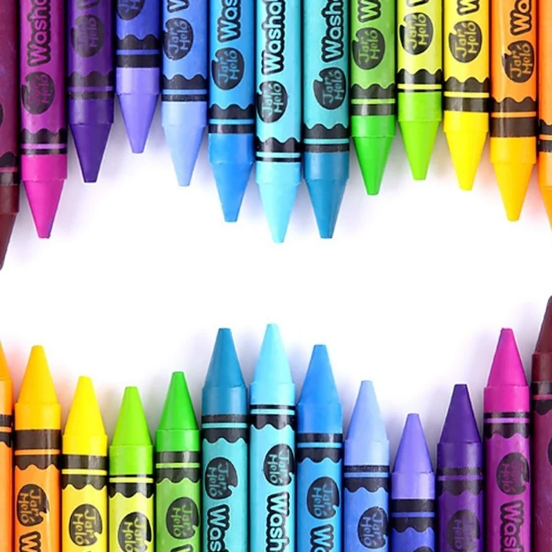 Set Bote de Crayones Lavables 24ud - Jarmelo