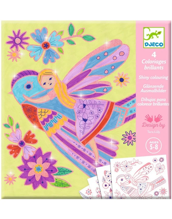 Colorea Sorpresas: Pequeñas Alas - Djeco
