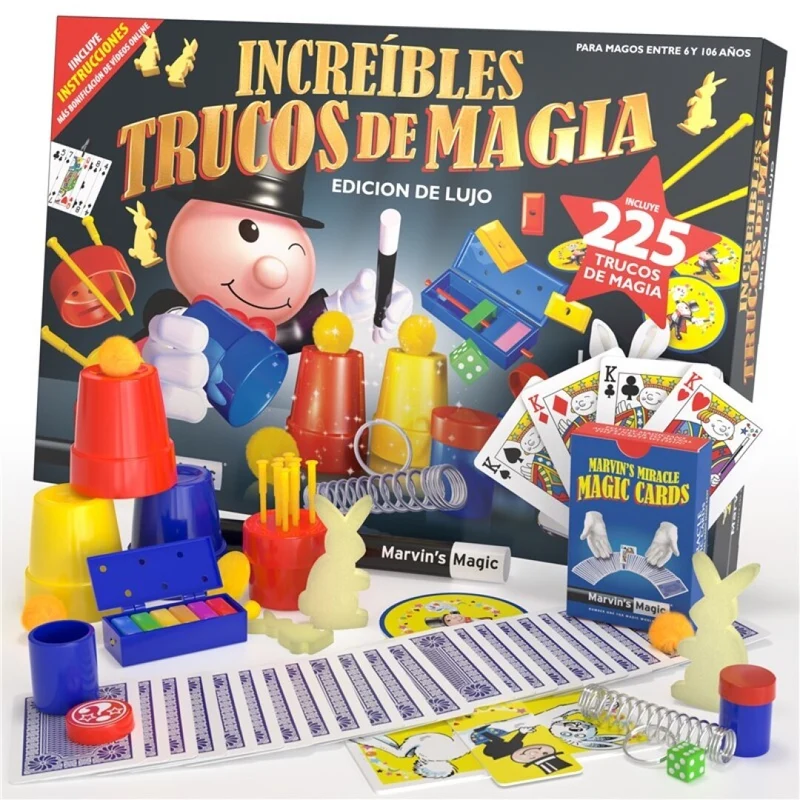 Set de 225 Trucos de Magia - Marvin Magic