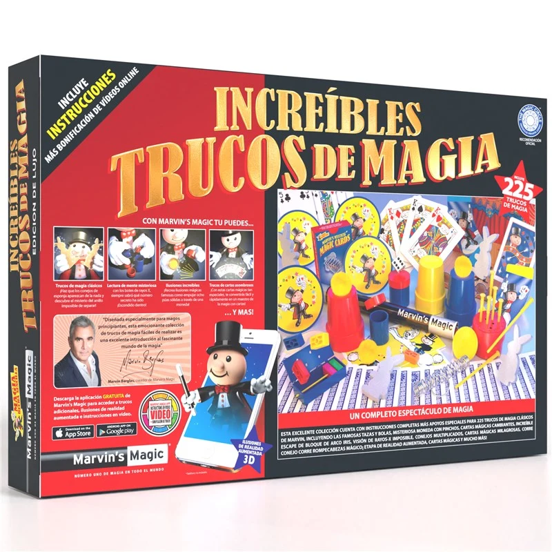 Set de 225 Trucos de Magia - Marvin Magic