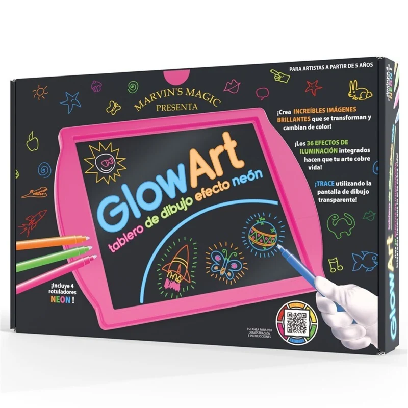 Pizarra Neón Glow Art (Varios modelos) - Marvin Magic