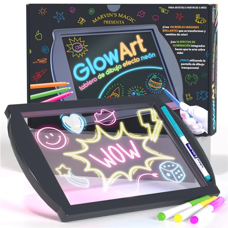 Pizarra Neón Glow Art (Varios modelos) - Marvin Magic