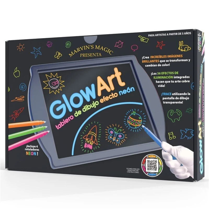 Pizarra Neón Glow Art (Varios modelos) - Marvin Magic