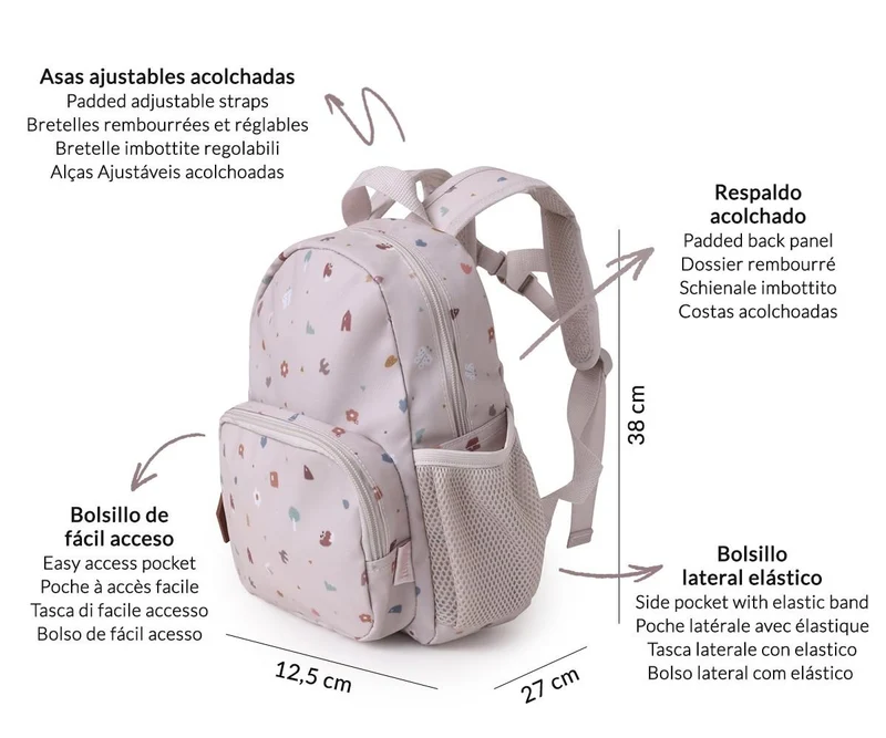 Mochila Infantil Geometric Nature