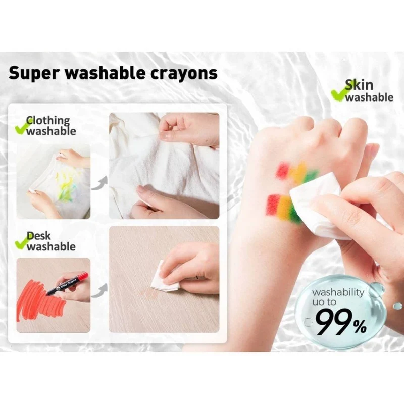 Set Bote de Crayones suaves lavables "Twistable" 12ud - Jarmelo