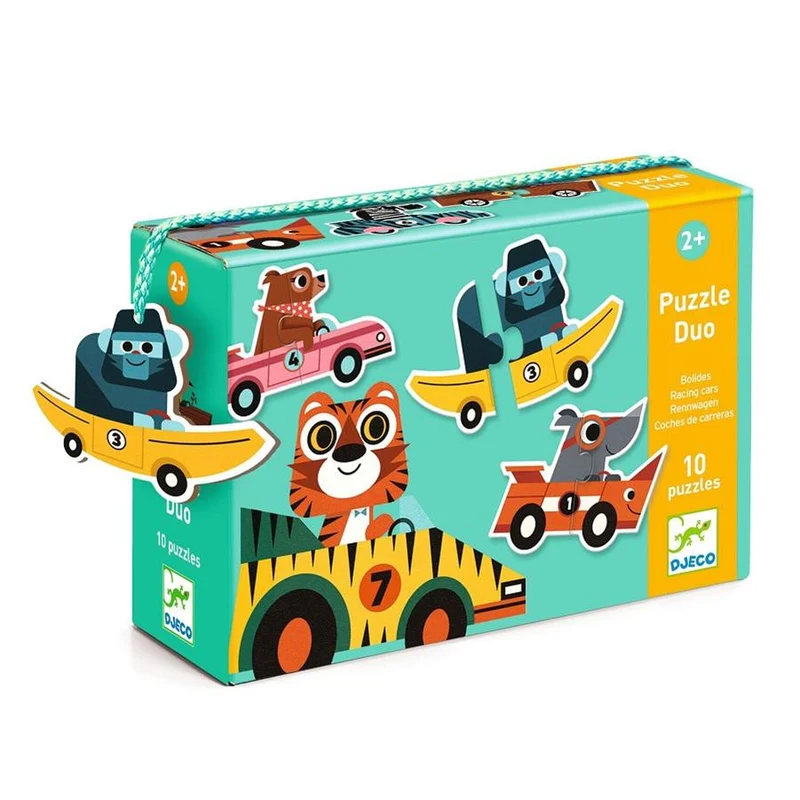 Puzzle Dúo: Bólidos - 20 pzs - Djeco
