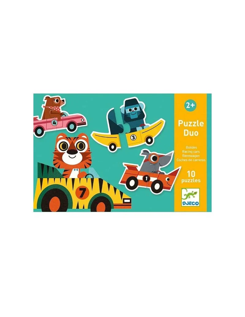 Puzzle Dúo: Bólidos - 20 pzs - Djeco