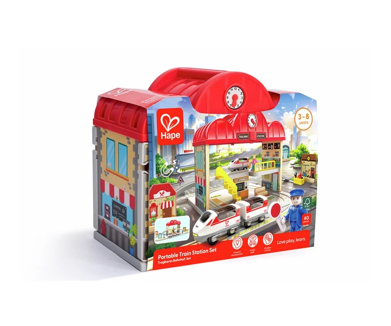 Set de Estación de Tren Portátil - Hape