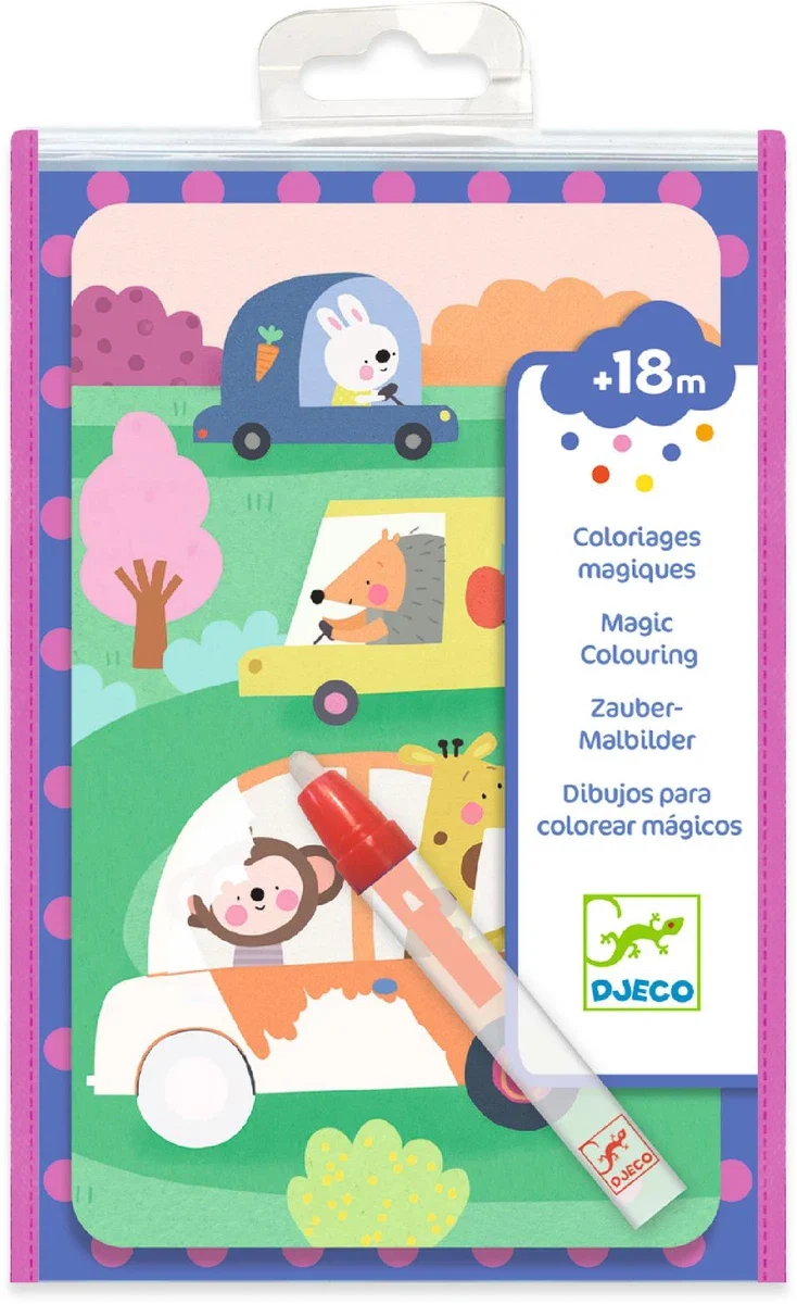 Colorea mágicos: En la Carretera - Djeco
