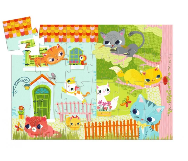 Puzzle Silueta - Pachat y sus amigos - 24 pzs.