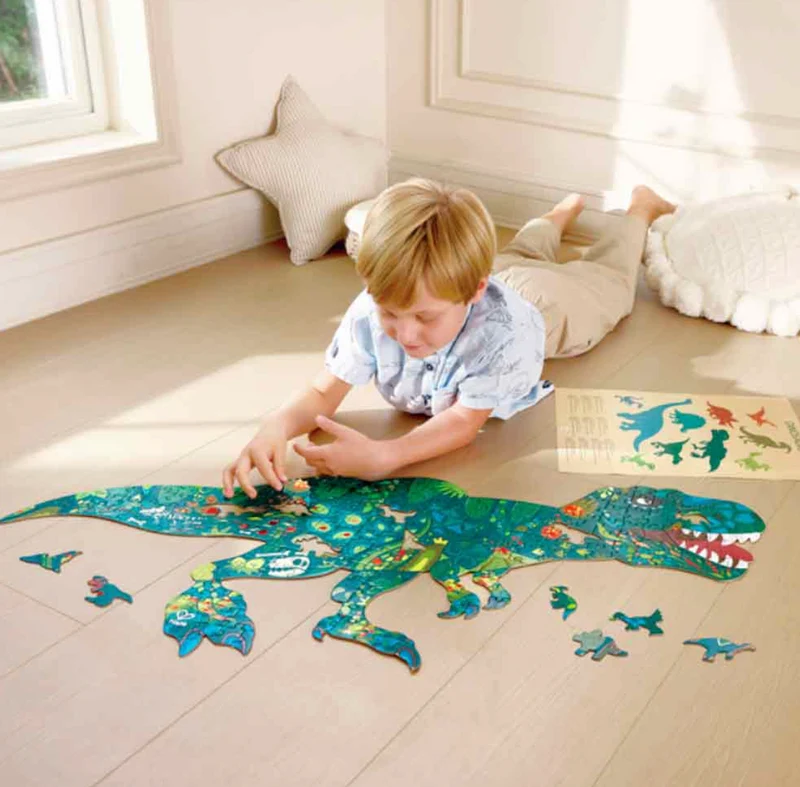 Puzzle Dinosaurio brillante - Hape