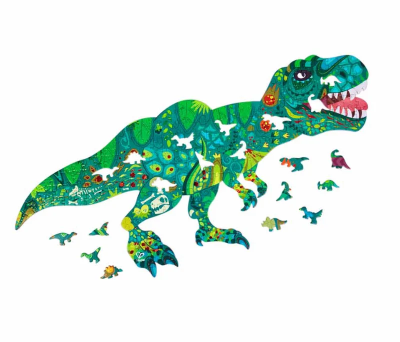 Puzzle Dinosaurio brillante - Hape