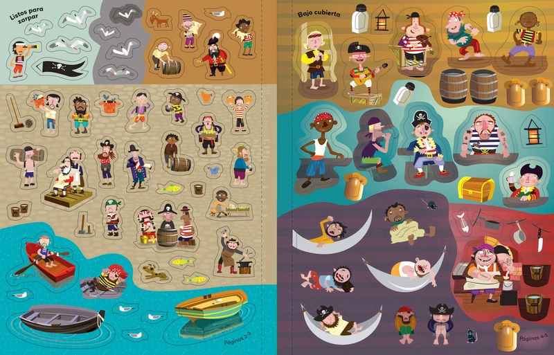 Libro de pegatinas - Piratas