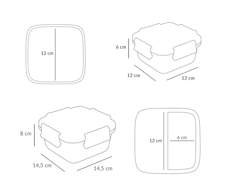 Caja Almuerzo Grande Geometric Nature