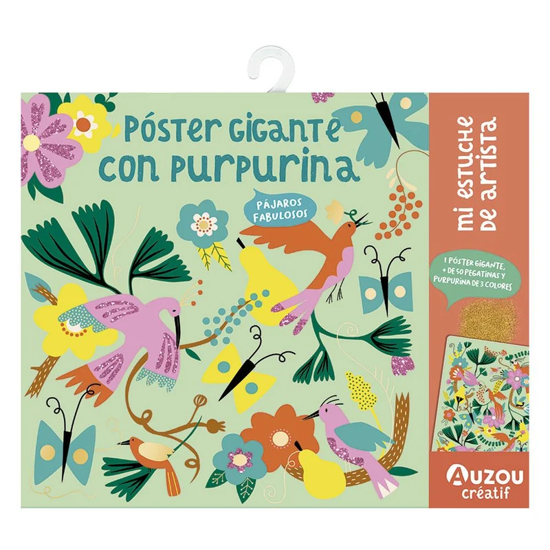Mi estuche de artista: Póster gigante con purpurina