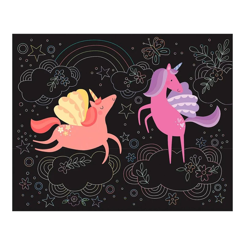 Mi estuche de artista: Mis láminas para rascar unicornios