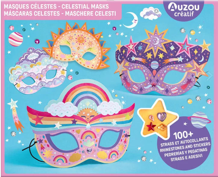 Kit para decorar máscaras "Máscaras Celestes" - Auzou