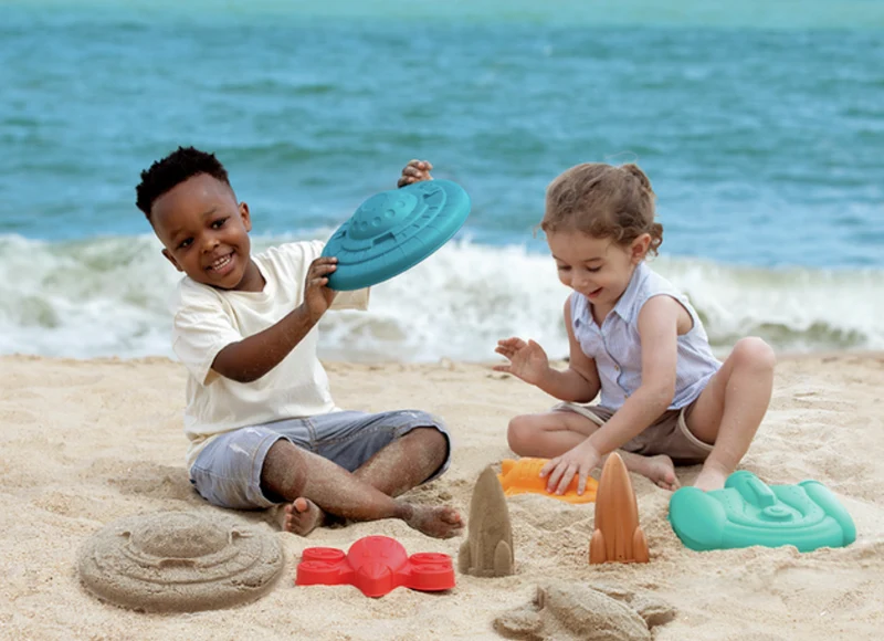 Mochila Antiarena con Moldes de Playa Naves Espaciales - Hape