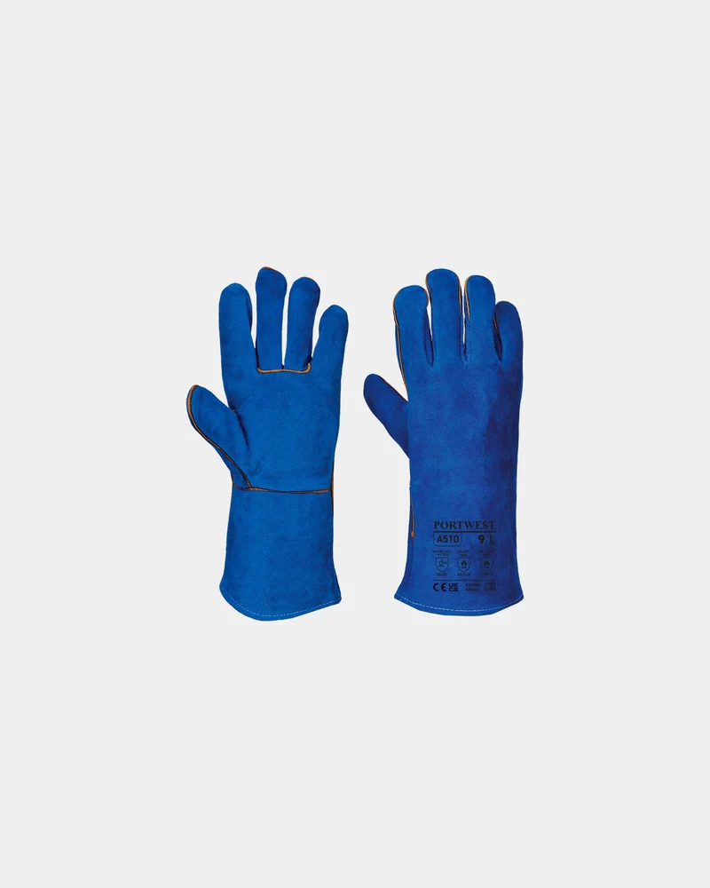 Guantes de soldador cuero pack 6 uds para personalizar