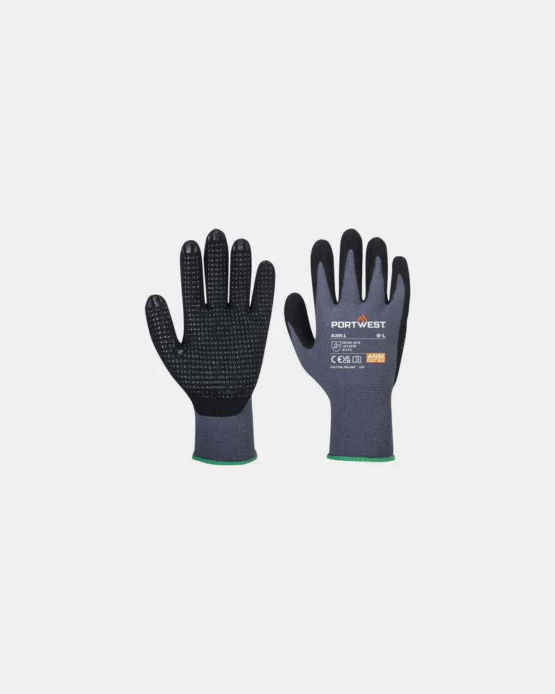 Guantes de nylon con nitrilo pack 12 para personalizar
