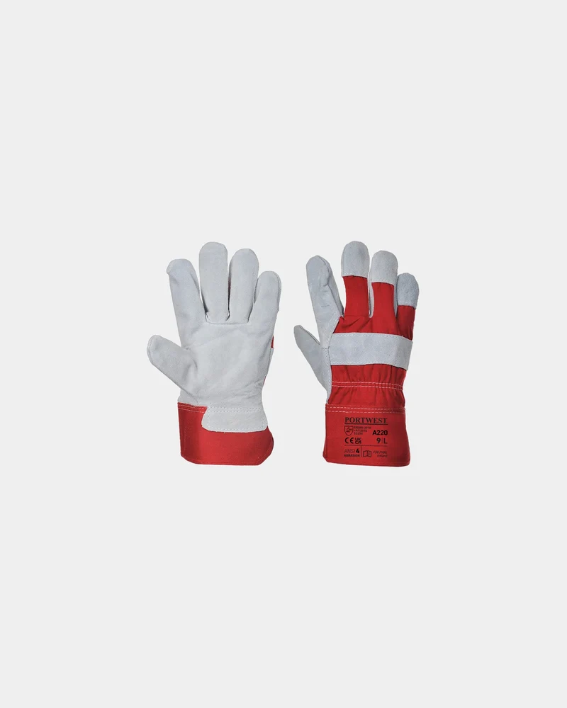 Guantes de cuero docker azul o verde para personalizar