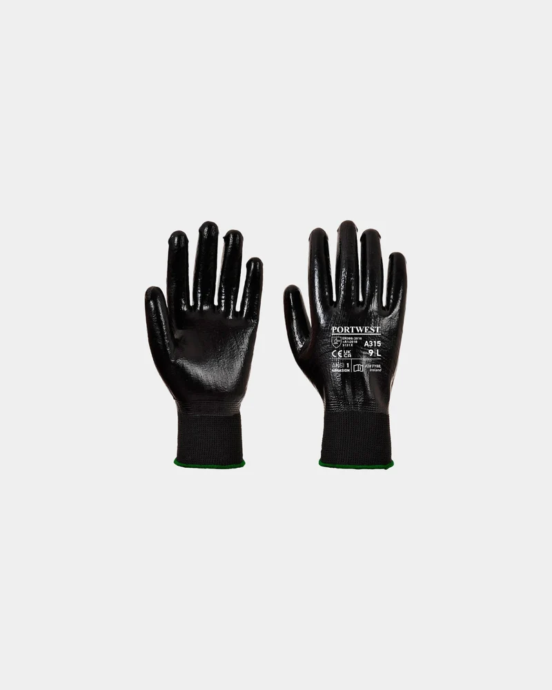 Guantes de nitrilo caqui pack 12 para personalizar