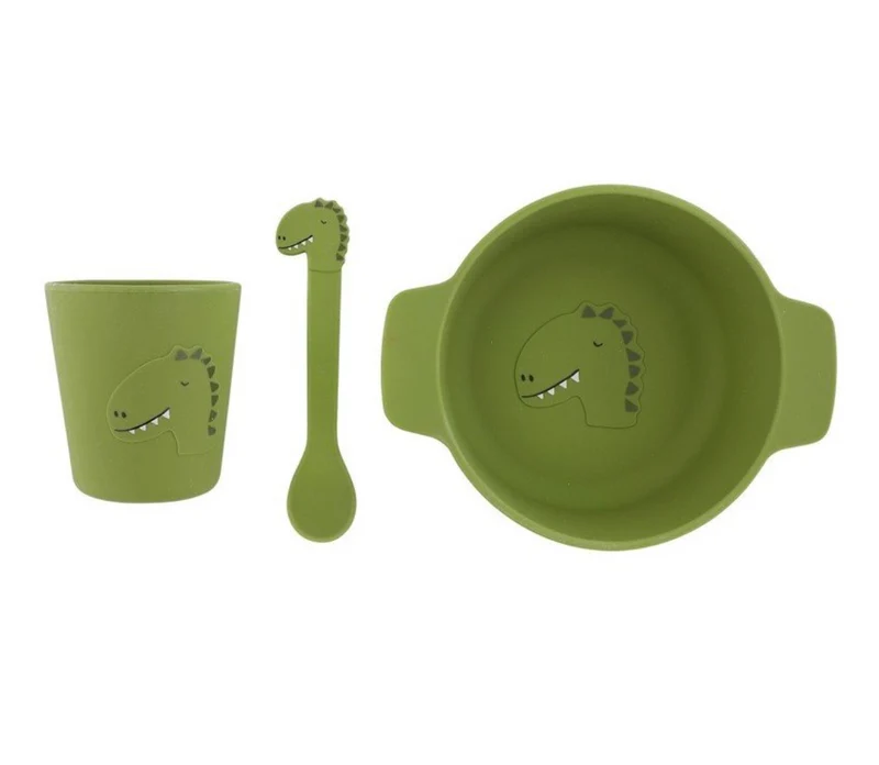 Set vajilla silicona Mr. Dino
