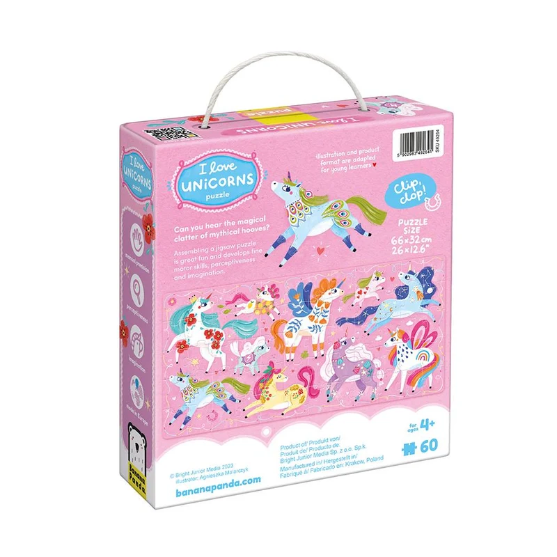Puzzle I love unicorns 60 pzs