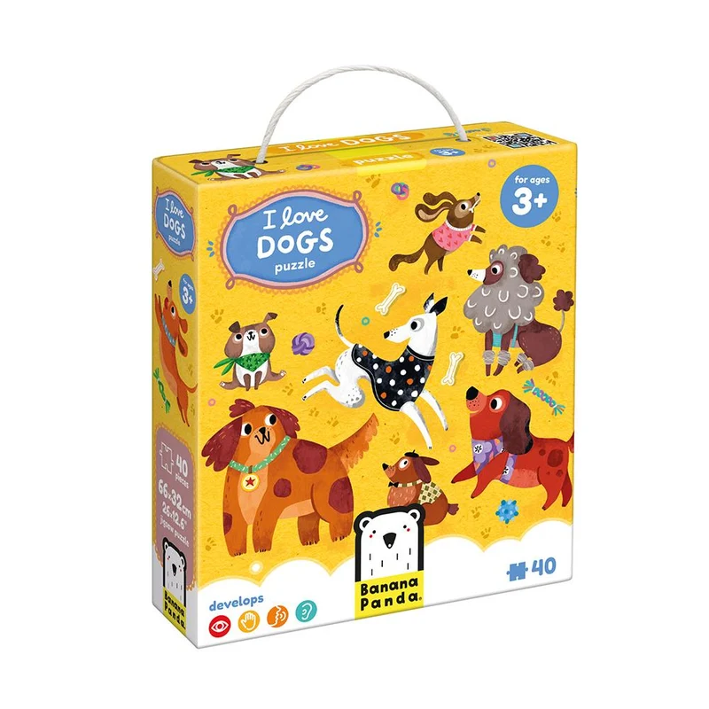 Puzzle I love dogs 40 pzs