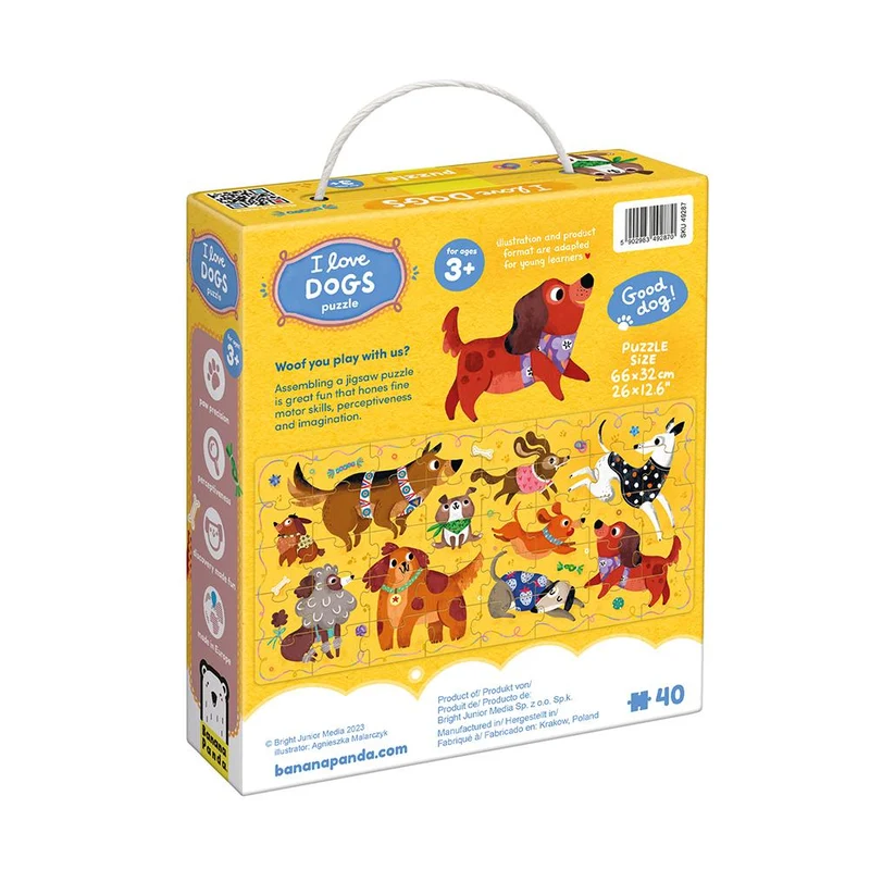 Puzzle I love dogs 40 pzs