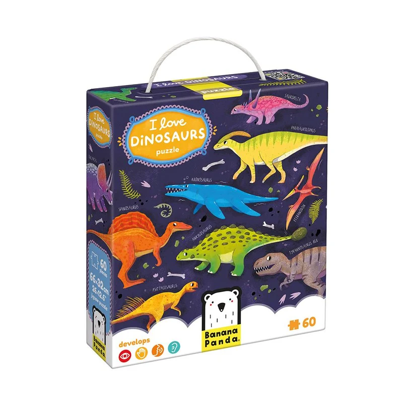 Puzzle I love dinosaurios 60 pzs