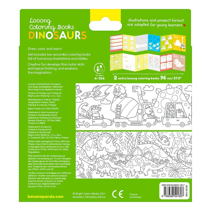 Colorea y aprende con dinosaurios
