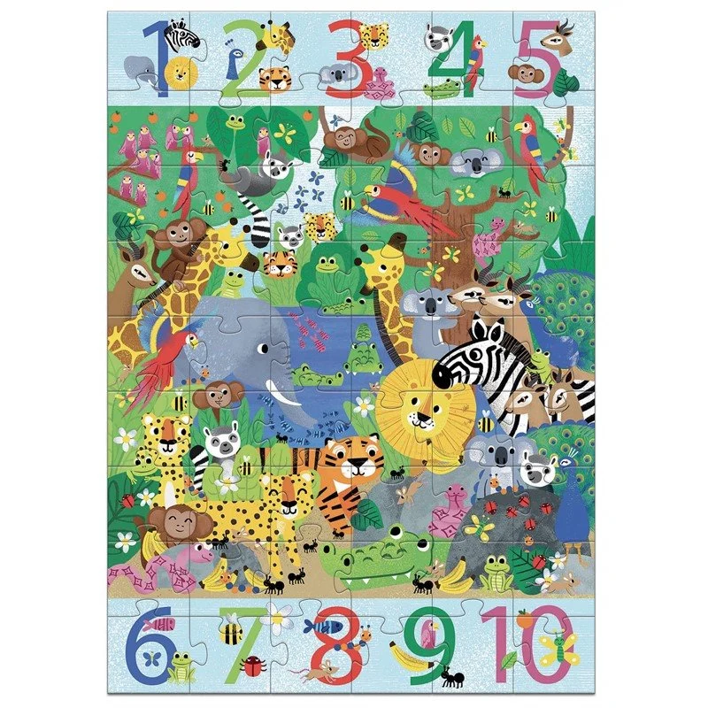 Puzzle Gigante 1 a 10 Jungla - Djeco