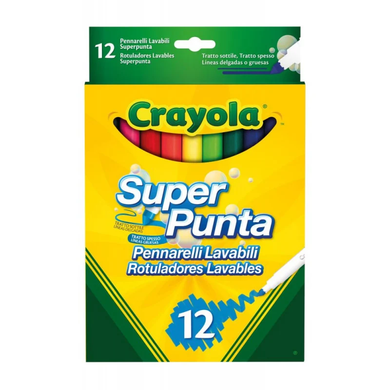 12 rotuladores super punta - Crayola