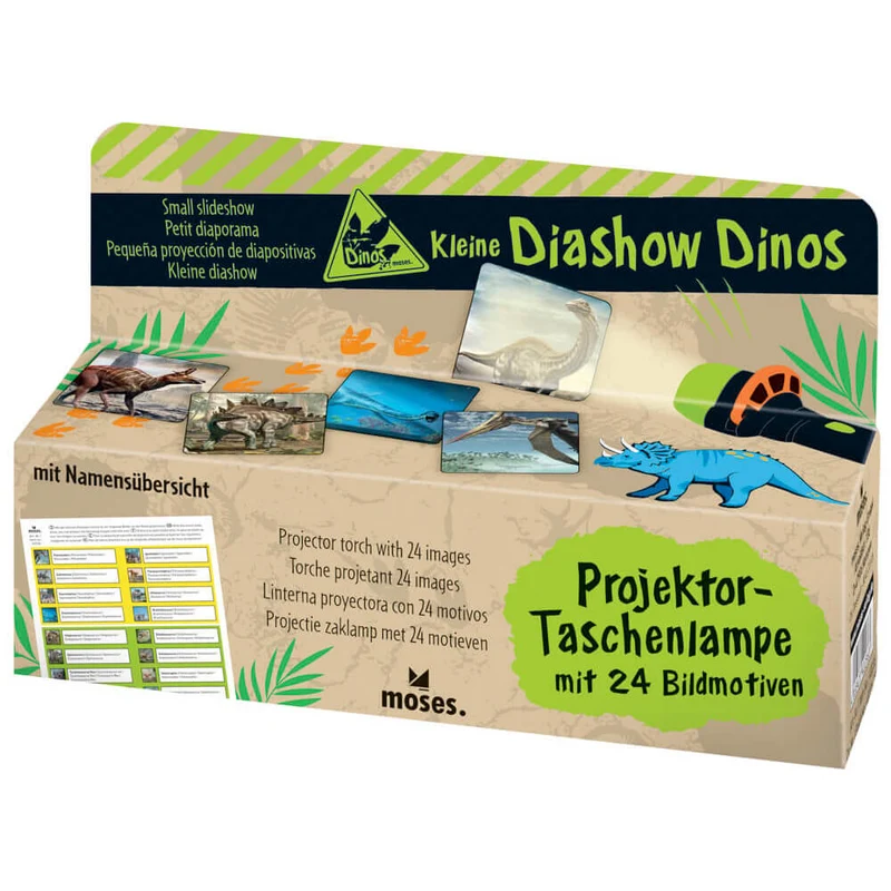 Linterna y proyector dinosaurios - Moses