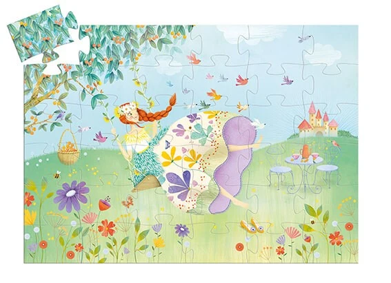 Puzzle silueta La Princesa de primavera - Djeco